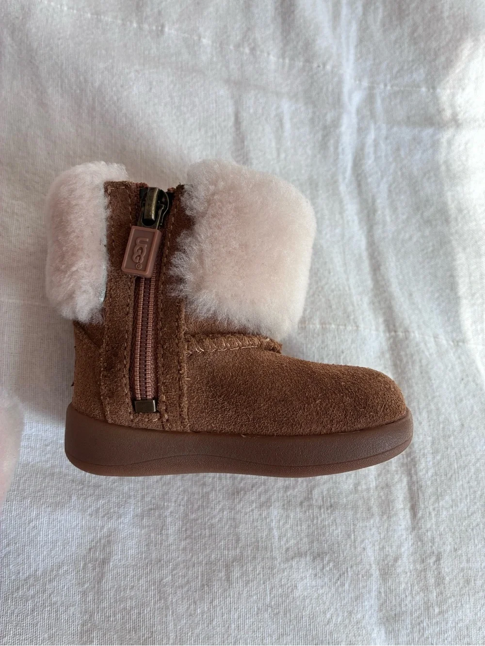 Infant Baby Girl Uggs Boots Sherpa Sheep Wool Suede Fall Winter School Photos
